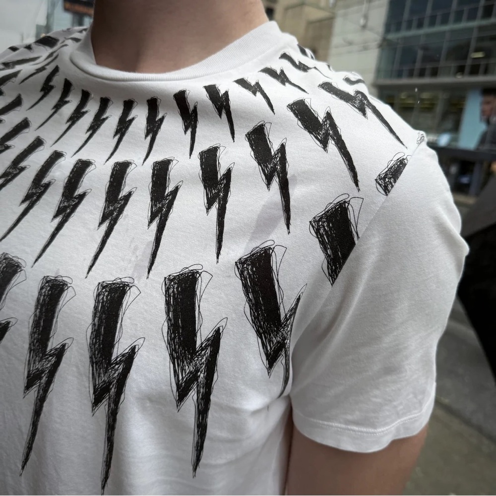 NEIL BARRET White T-shirt